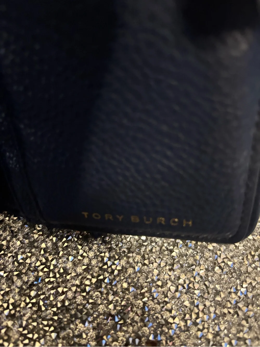 🌟Tory Burch Navy Leather Wristlet Wallet